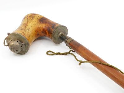 Sjöskumspipa med silverbeslag från 1882