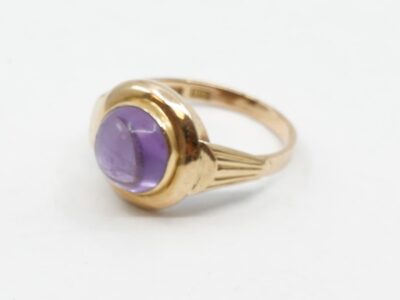 Ring Guld 18K Med lila sten