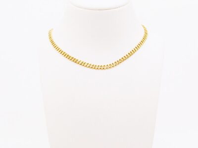 Halskedja manglad Pansar Guld 18K