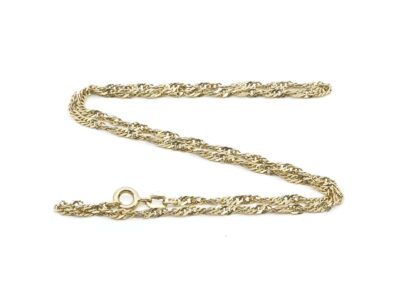 Halskedja Singapore Guld 18K 5,0g Längd 40,9 cm