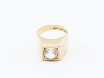 Ring Guld 18K 4,3g Ø16½ med sten