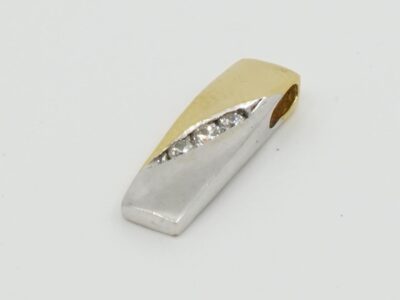 Hänge/berlock Tvåfärgat Guld 18K Med diamanter