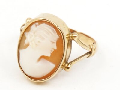 Ring Camé Guld 18K Ø17½