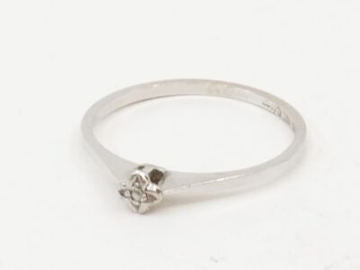 Ring Vitguld 18K