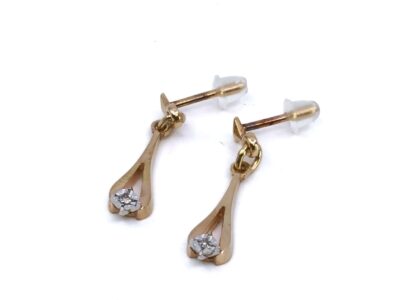Örhängen med diamanter 18K