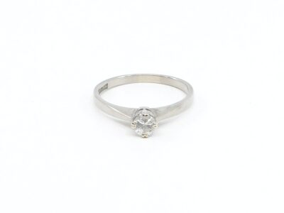 Ring Vitguld 18K Ø17,50 med diamant 1xca0,30ct