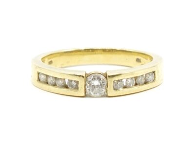 Ring Guld 18K Ø17½ med diamanter