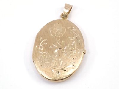 Hänge medaljong 18K 7,4g Bredd 21mm Höjd 36mm öppningsbar