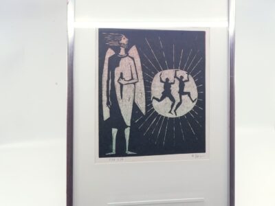 Åke Holm (1900-1980) träsnitt signerad och numrerad 228/250