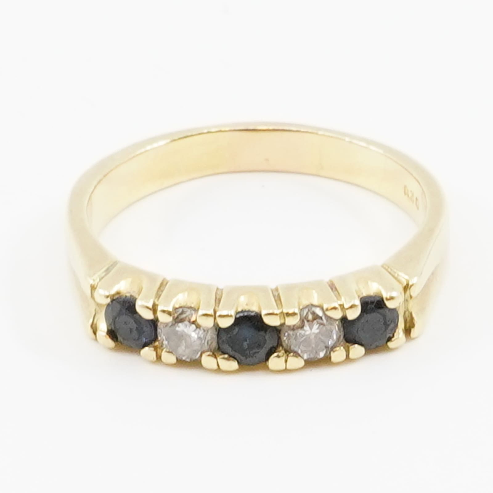 Ring Guld 18K 5,1g med diamanter och stenar