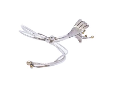 Armring i sterlingsilver delvis förgylld design Birgitta Holmgren