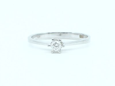 Ring Vitguld 18K