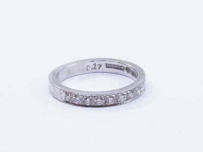 Ring Vitguld 18K 4,6g Ø17½ med diamanter 9xca0,03ct