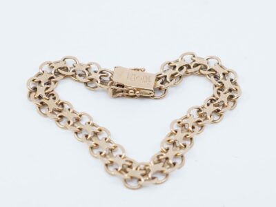 Armband X-länk 18K Längd 19cm