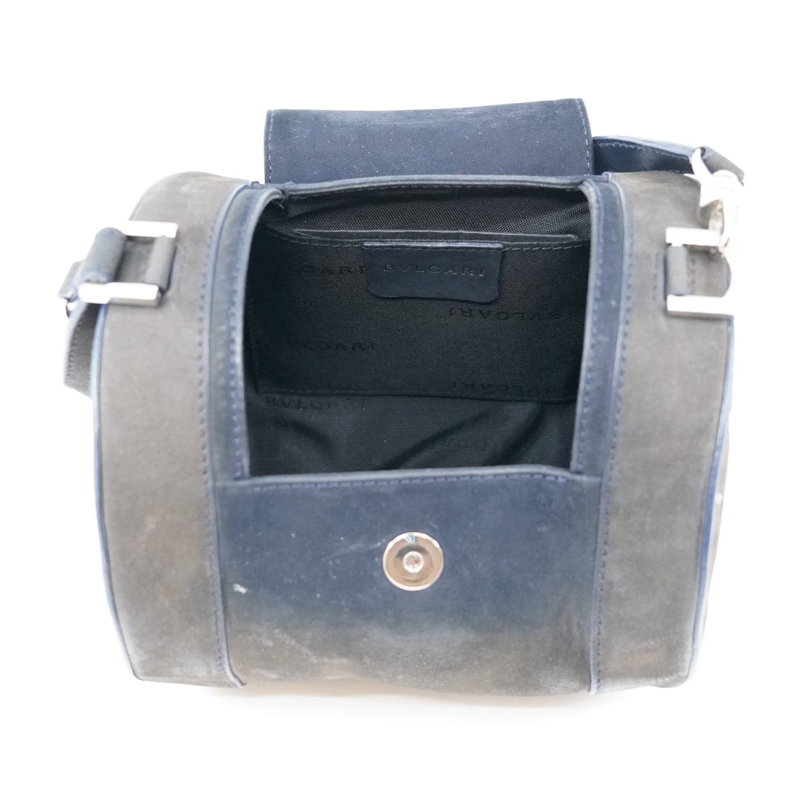 Väska Bvlgari Barrel bruksslitage/solblekt