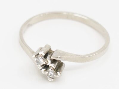 Ring Vitguld 18K Ø17 med diamanter