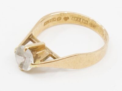 Ring Guld 18K Ø17 med sten