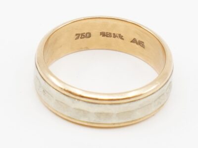 Ring Guld 18K Ø17½ tvåfärgad