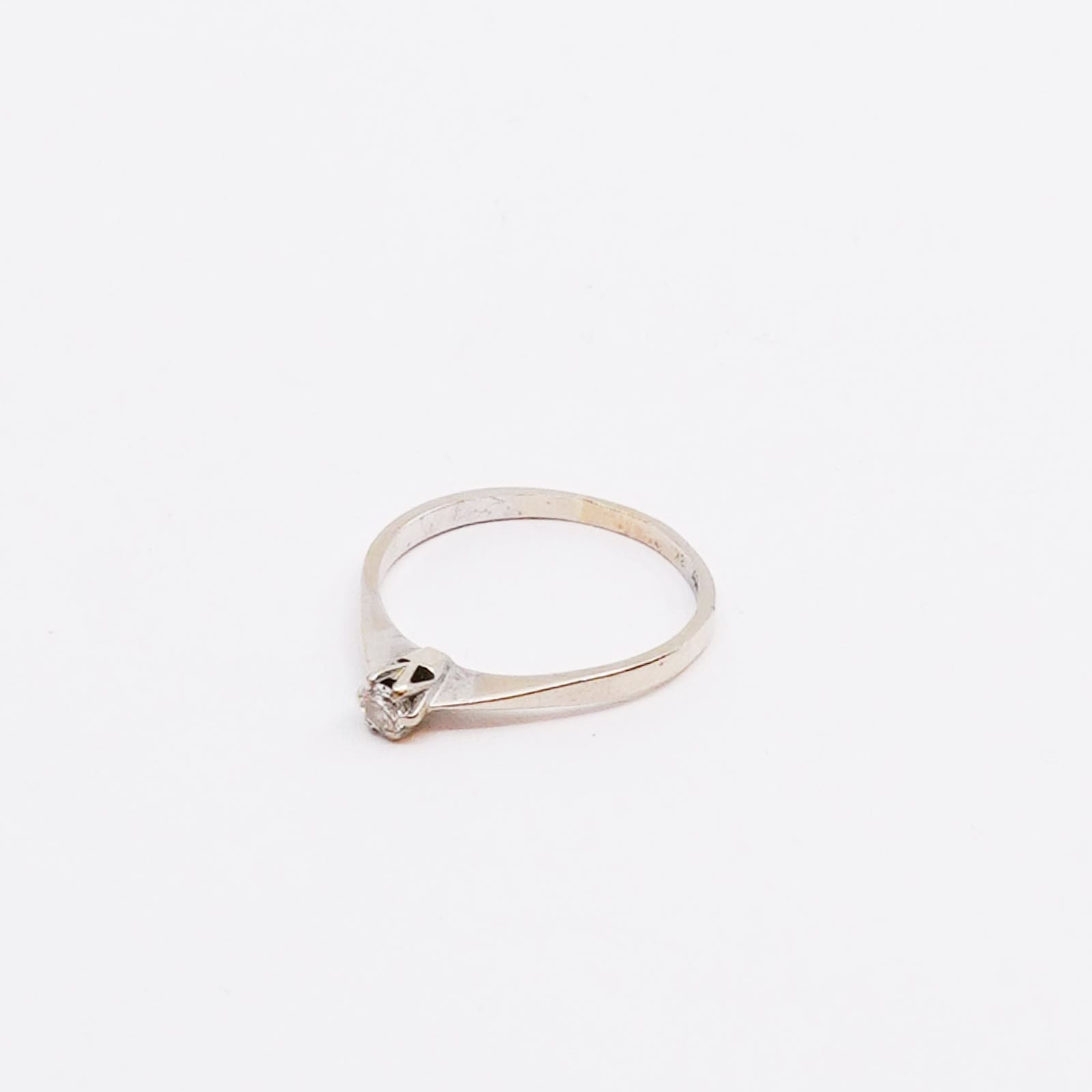 Ring Vitguld 18K