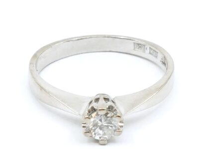 Solitärring Vitguld 18K med diamant 1xca0,25ct P