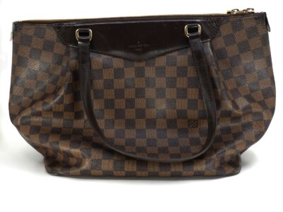 Väska Louis Vuitton Westminster GM, Damier Ebéne canvas, guldfärgade beslag, 30x27x16 cm