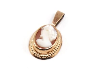 Hänge Camé Guld 18K 0,5g Höjd 16mm Bredd 9mm