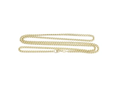 Halskedja Pansar Ihålig Guld 18K 61cm