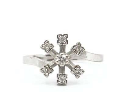 Ring Vitguld 18K