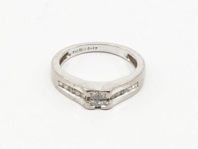 Ring Vitguld 18K