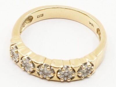 Ring med diamanter 35xca0,005ct 18K 4,6g