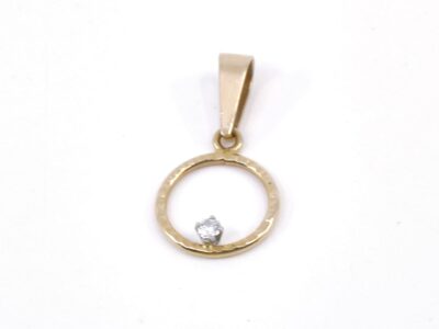 Hänge med sten 18K 0,6g