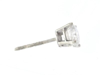 Örhänge ett udda 14K diamant 1xca0,59ct Piké 1
