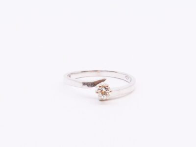 Ring Vitguld 18K