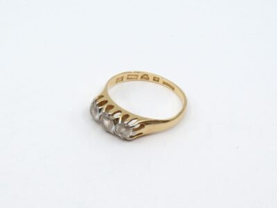 Ring Guld 18K Med stenar
