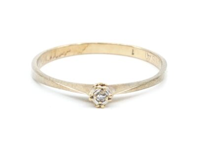 Ring Guld 18K Ø17,50 med diamant