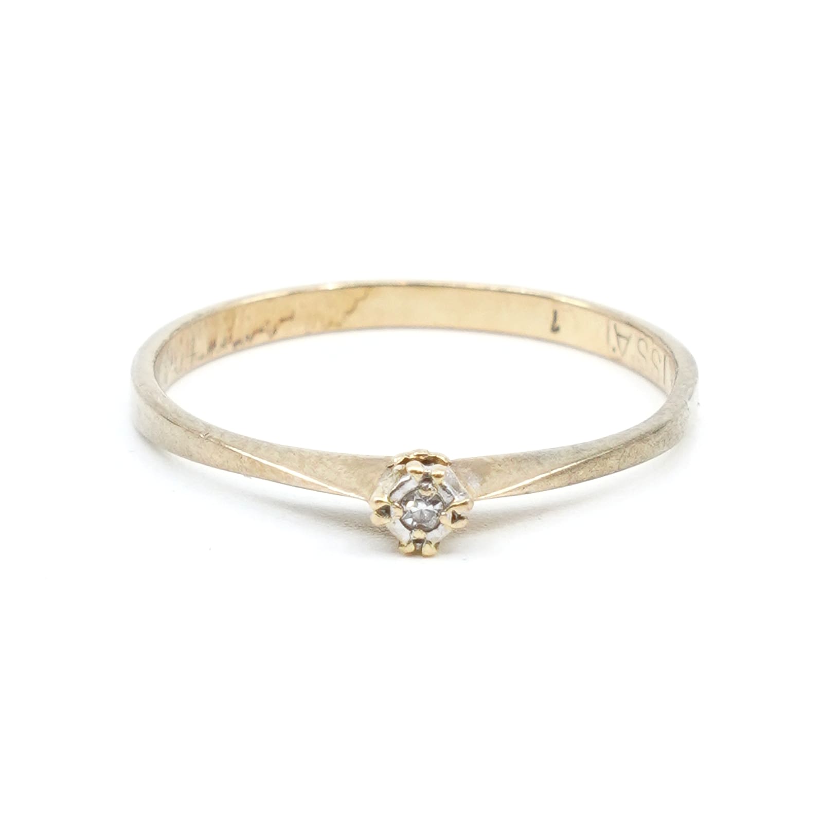 Ring Guld 18K Ø17,50 med diamant