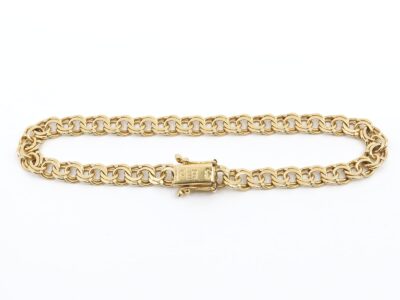 Armband Bismarck Guld 18K 10,7g Längd 18,5cm Bredd 6mm, med kistlås