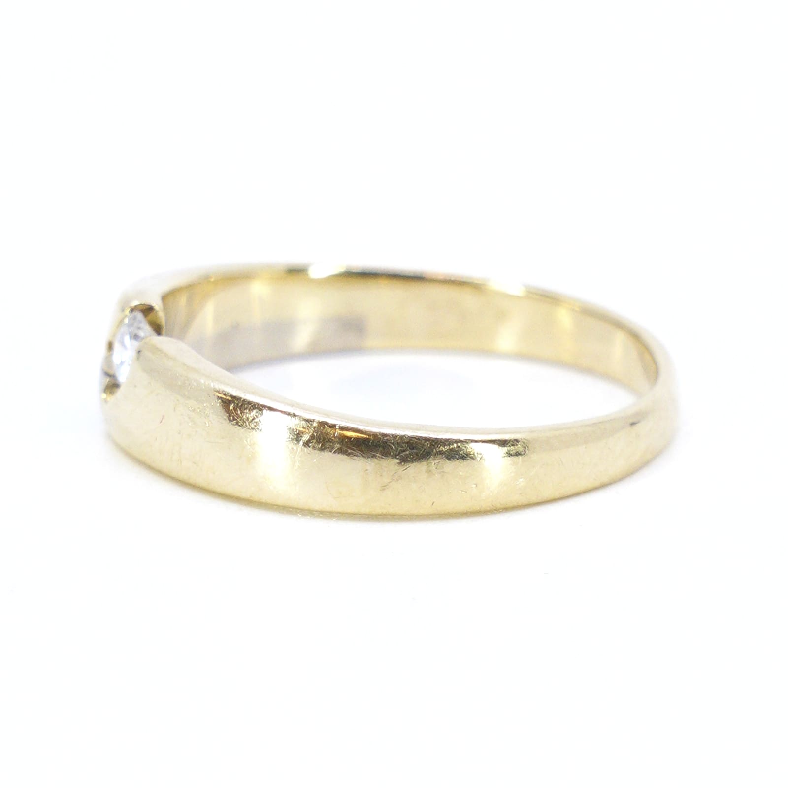 Ring Guld / Vitguld med diamant 1x ca 0,07ct