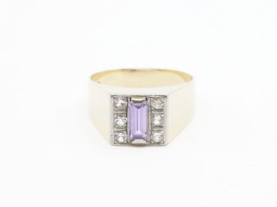 Ring Guld Alton med stenar 18K 4,2g Ø17