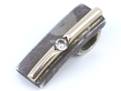Hänge S925/Guld 14K med sten