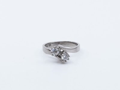 Ring vitguld 18K