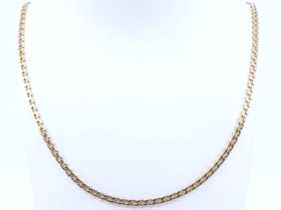 Halskedja Manglad Pansar Guld 14K 10,7g 50cm