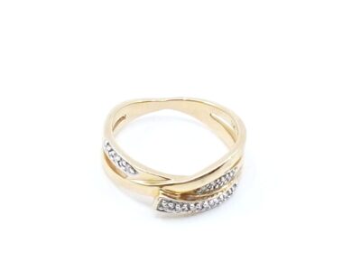 Ring Guld 18K Ø18, med diamanter