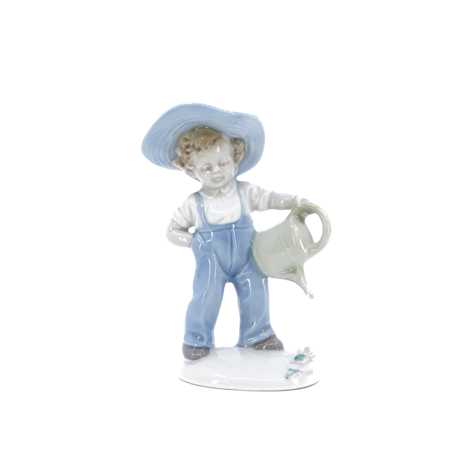 Porslinsfigurin - "Boy with Watering Can" GDR Gräfenthal