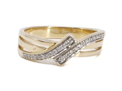 Ring med diamanter 18K Ø19