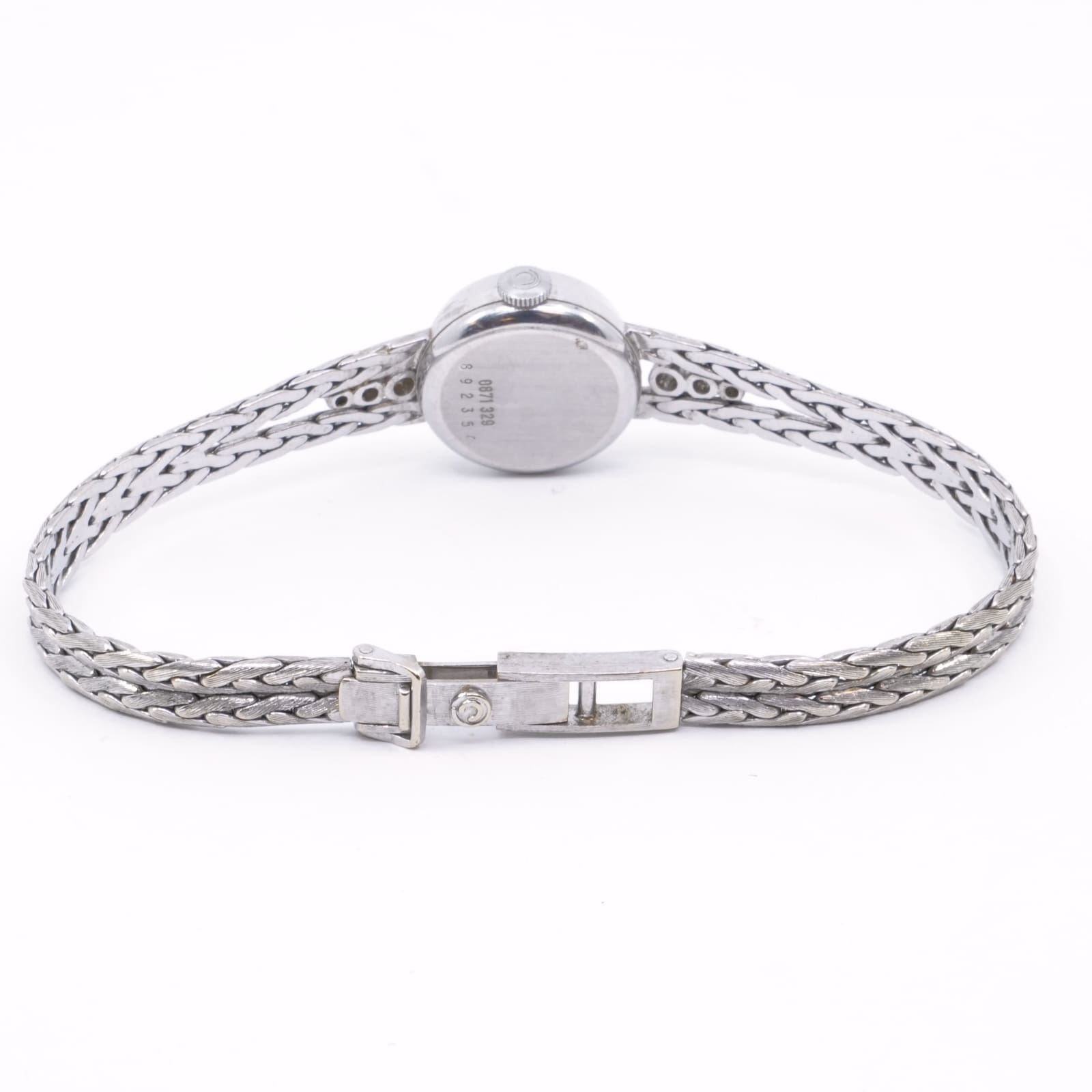 Certina med integrerat 18K vitguld med diamant ref 0871-329