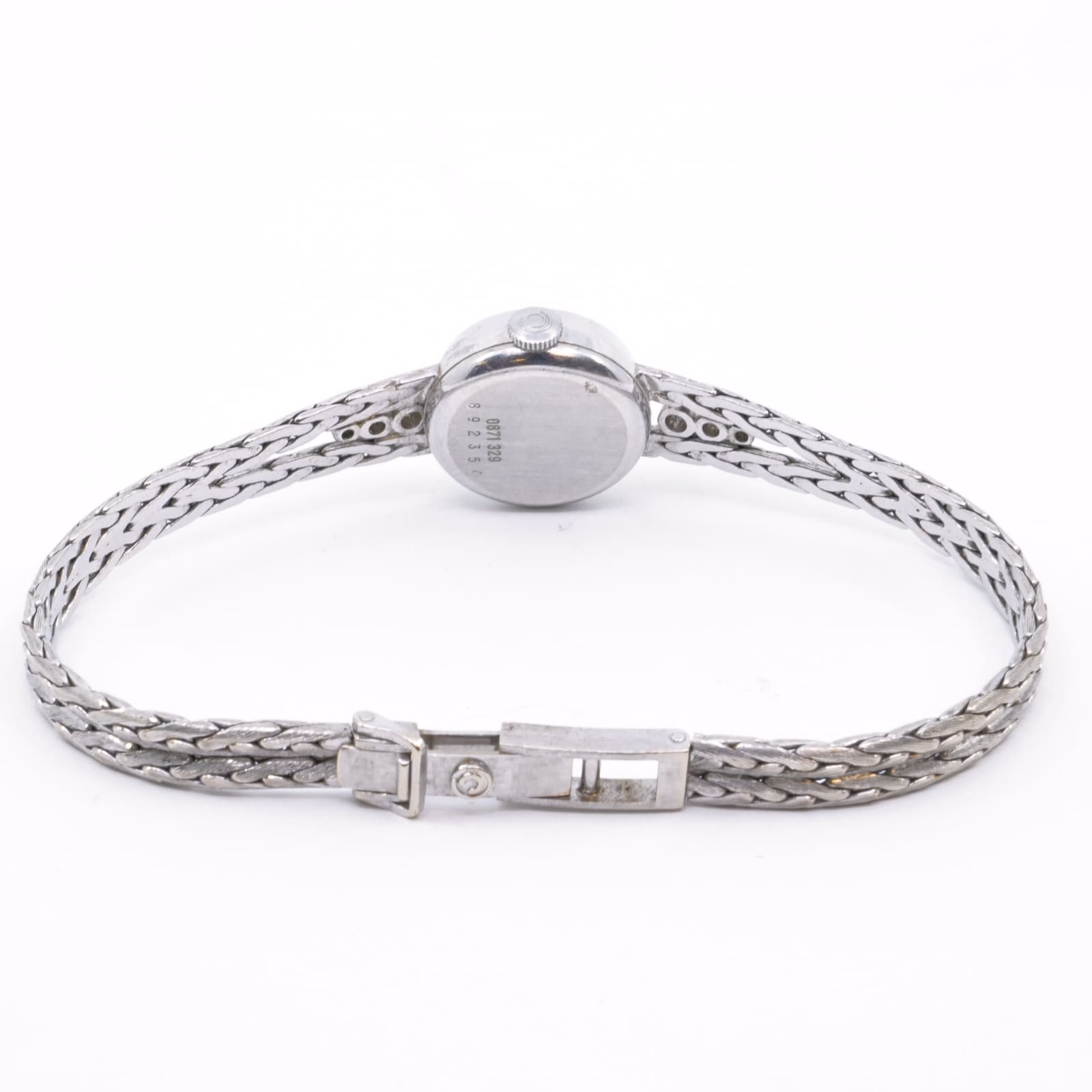 Certina med integrerat 18K vitguld med diamant ref 0871-329