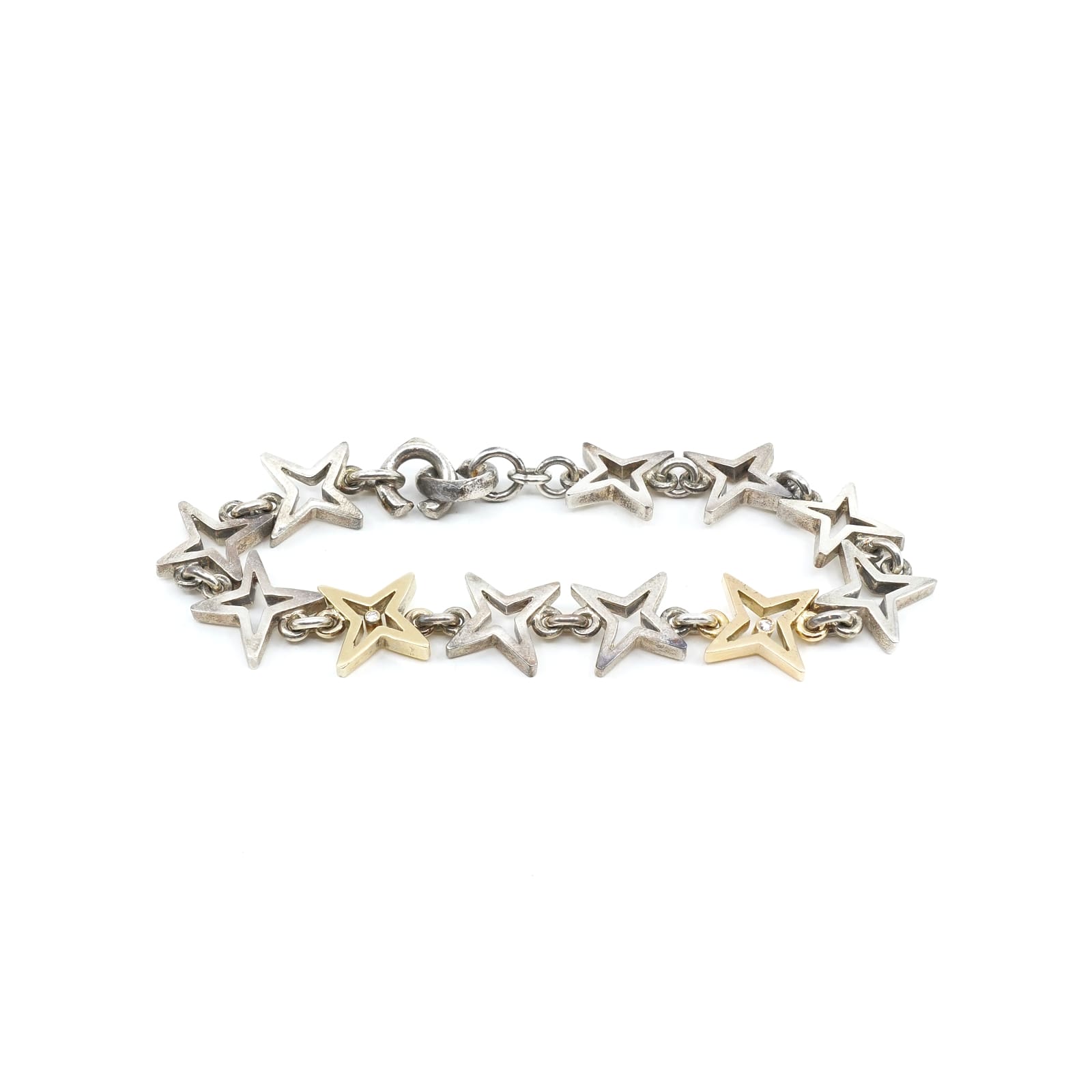 Armband Guld 14K/S925 med diamanter