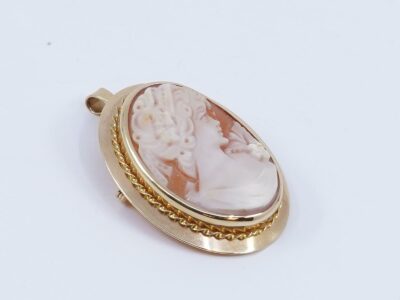 Hänge/brosch Camé Guld 18K 8,1g