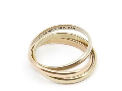 Ring Guld 18K Trefärgad